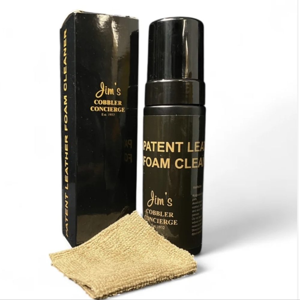The Famous Jim's Patent Leather Foam Cleaner, All Leathers. Jim Juice